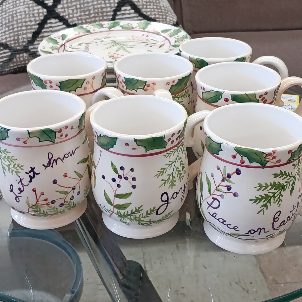 Vintage captiware cups and plates